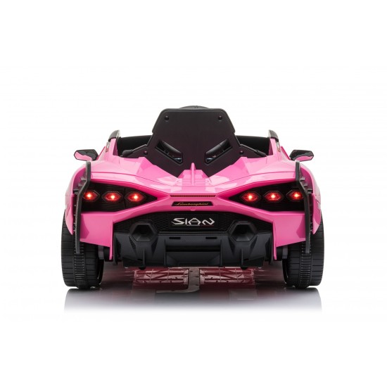 Ηλεκτροκίνητο Παιδικό Αυτοκίνητο Licensed Lamborghini Sian 12V σε Ροζ Χρώμα 6388