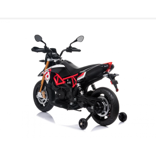 Ηλεκτροκίνητη παιδική μηχανή Licensed Aprilia Dorsoduro 900 12V σε Μαύρο - Λευκό Χρώμα 65234 Ηλεκτροκίνητη παιδική μηχανή Licensed Aprilia Dorsoduro 900 12V σε Μαύρο - Λευκό Χρώμα 65234