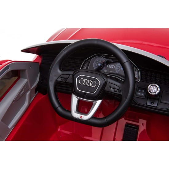 New Edition Ηλεκτροκίνητο Παιδικό Αυτοκίνητο AUDI Q8 License με δερμάτινο κάθισμα και ελαστικά 12V R/C Κόκκινο BJQ82066 New Edition Ηλεκτροκίνητο Παιδικό Αυτοκίνητο AUDI Q8 License με δερμάτινο κάθισμα και ελαστικά 12V R/C Κόκκινο BJQ82066