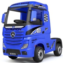 Ηλεκτροκίνητο Παιδικό Φορτηγό Mercedes Benz Actros Licensed 12V με Δερμάτινο Κάθισμα και Λάστιχα Τύπου Αυτοκινήτου Μπλε Ηλεκτροκίνητο Παιδικό Φορτηγό Mercedes Benz Actros Licensed 12V με Δερμάτινο Κάθισμα και Λάστιχα Τύπου Αυτοκινήτου Μπλε