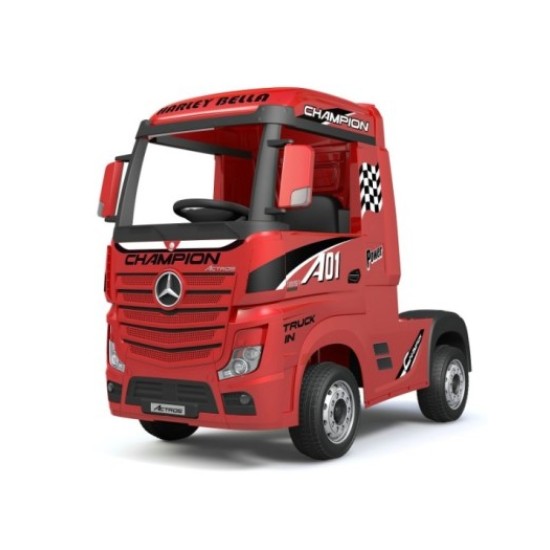 Ηλεκτροκίνητο Παιδικό Φορτηγό Mercedes Benz Actros Licensed 12V με Δερμάτινο Κάθισμα και Λάστιχα Τύπου Αυτοκινήτου Κόκκινο Ηλεκτροκίνητο Παιδικό Φορτηγό Mercedes Benz Actros Licensed 12V με Δερμάτινο Κάθισμα και Λάστιχα Τύπου Αυτοκινήτου Κόκκινο
