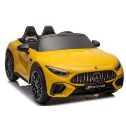 Ηλεκτροκίνητο Παιδικό αυτοκίνητο Licensed Mercedes AMG SL63 12V με δερμάτινα καθίσματα και ελαστικά τύπου αυτοκινήτου σε κίτρινο Ηλεκτροκίνητο Παιδικό αυτοκίνητο Licensed Mercedes AMG SL63 12V με δερμάτινα καθίσματα και ελαστικά τύπου αυτοκινήτου σε κίτρινο