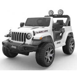 Ηλεκτροκίνητο Παιδικό Αυτοκίνητο Licensed Wrangler Rubicon Διθέσιο 12v Λευκό 